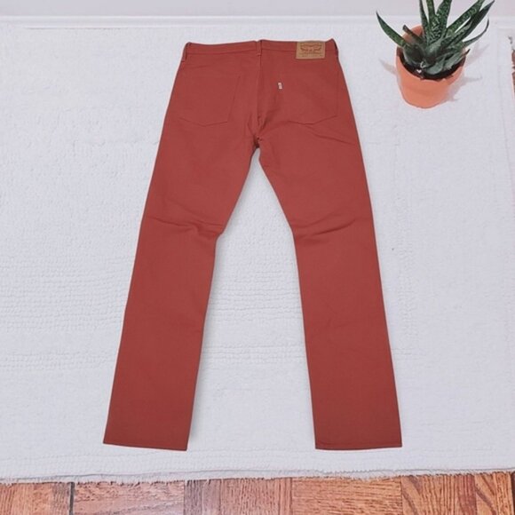 LEVI'S 513 Special Edition Salmon Red Denim Jeans - Picture 5 of 16